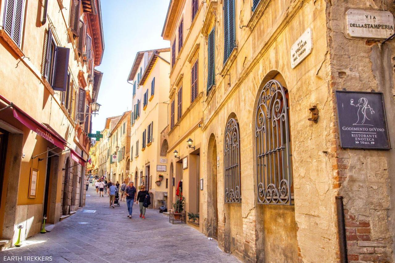 Апартаменты Il Palco Montepulciano, Vista Incredibile, 150Mt Da Piazza Grande Экстерьер фото