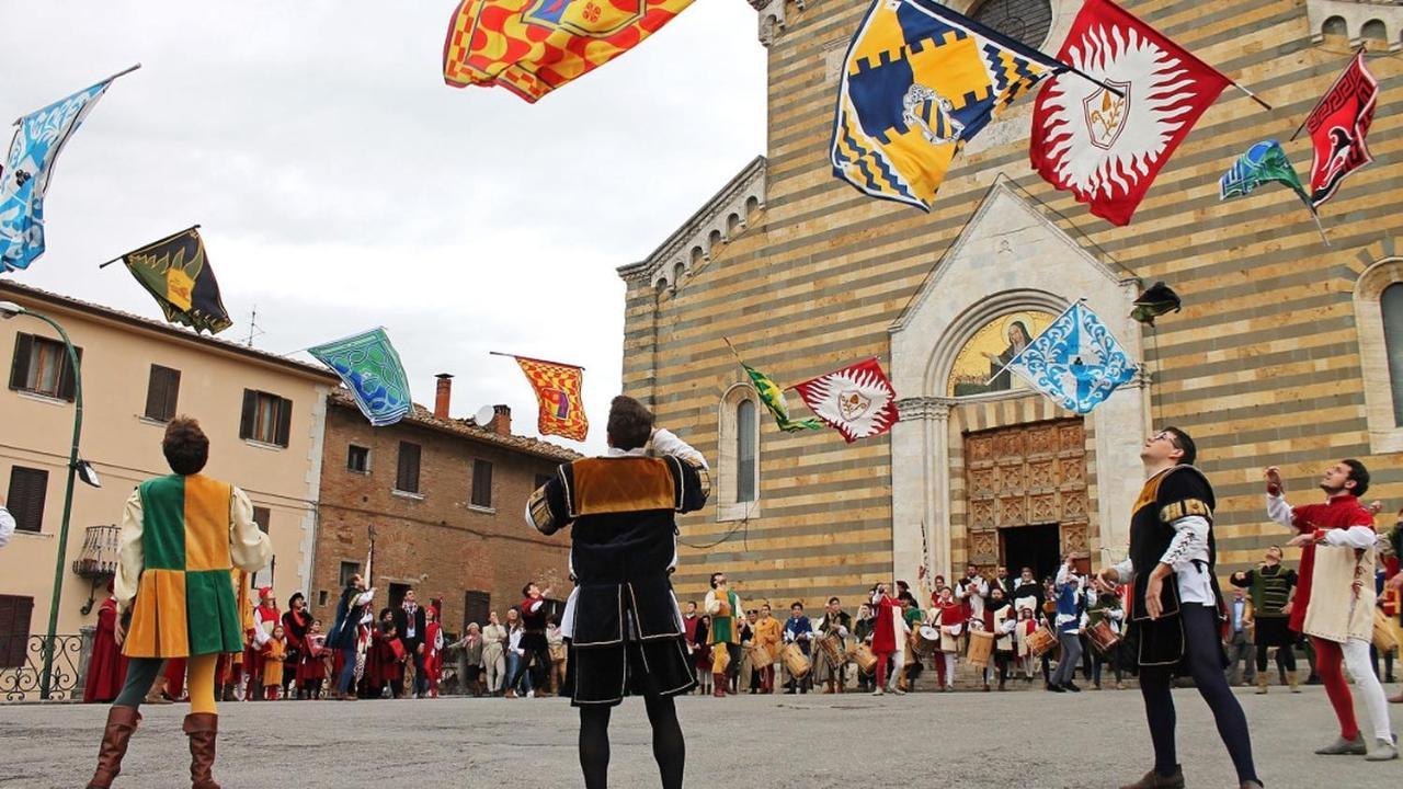 Апартаменты Il Palco Montepulciano, Vista Incredibile, 150Mt Da Piazza Grande Экстерьер фото